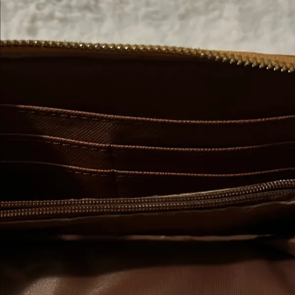 Ostrich‎ Faux leather Brown Textured Wallet - Image 9