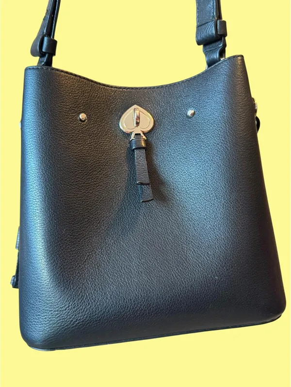 Kate Spade New York Black Leather Shoulder Bag - Image 2