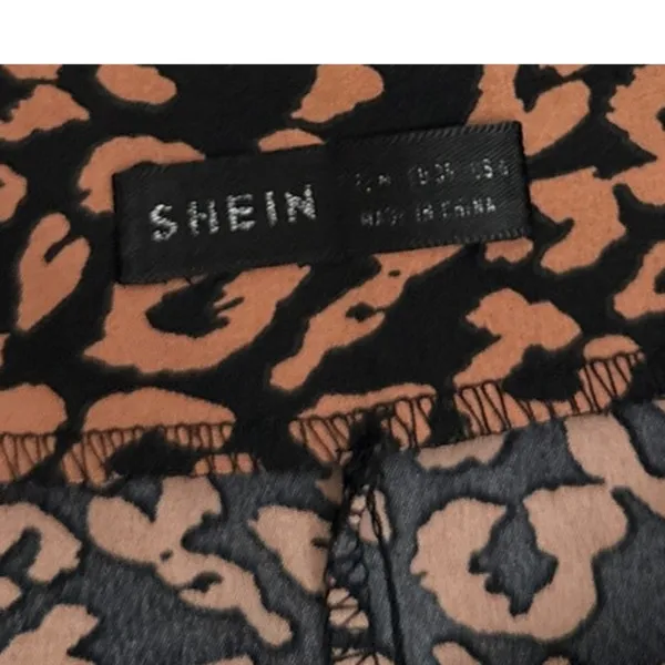 SHEIN Animal Print High Waist Leopard Midi Maxi Flowy Skirt Size Women's 6 - Image 4