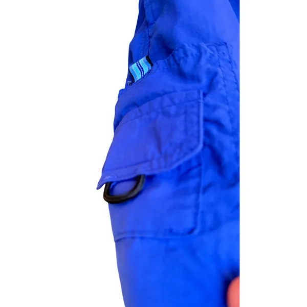 Columbia Sportswear Womens Blue Nylon Cargo Shorts Integrated Belt Size M - Image 3