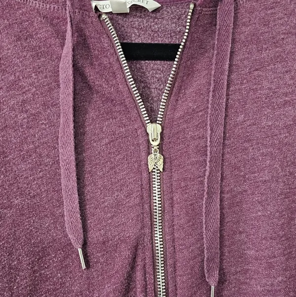 Victoria’s Secret Angel vs Club Sequin Zip Hoodie Purple Medium 2014 - Image 2