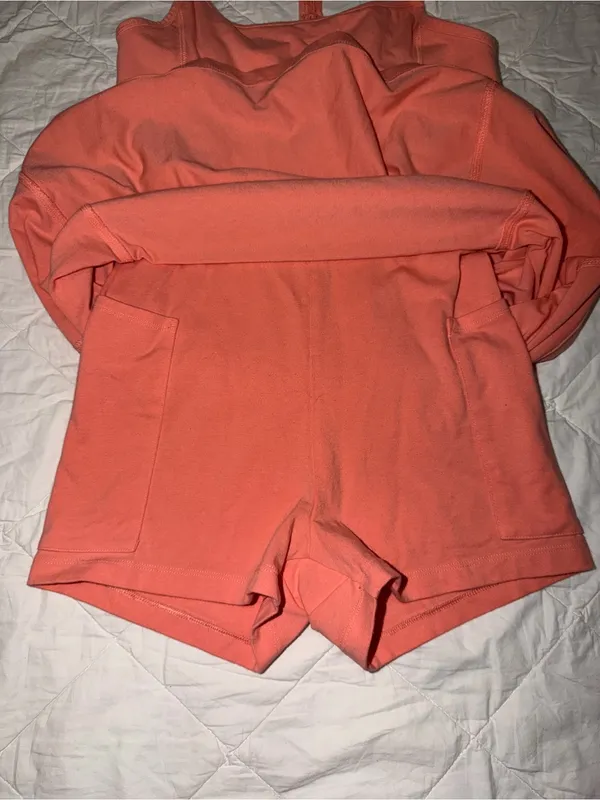 PINK Victoria's Secret Coral Tank Mini Dress - Image 2