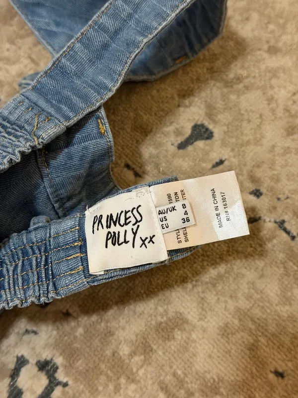 Princess Polly Denim Crop Top - Image 4