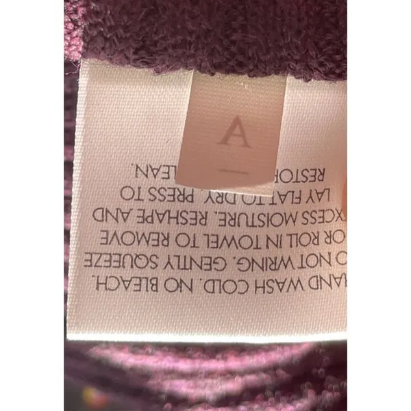Eileen Fisher Womens XS Cardigan Sweater Purple Merino Wool‎ Ribbed Open Front - Image 7