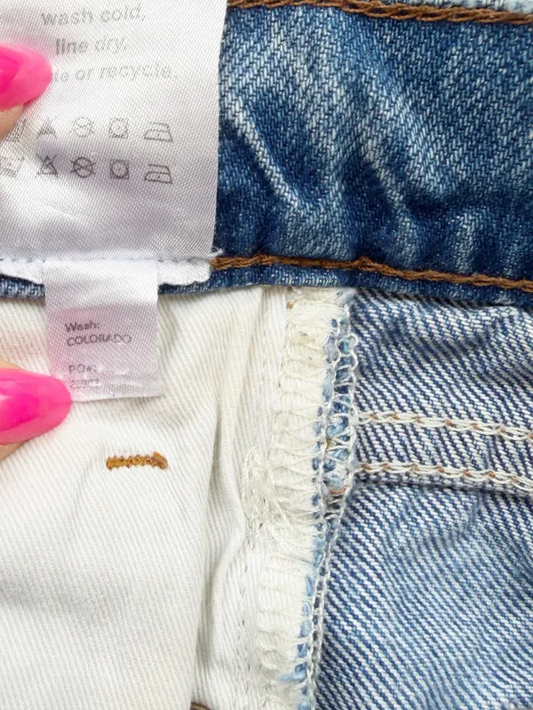REFORMATION Cynthia High Rise Straight Jean Colorado Wash - Image 14