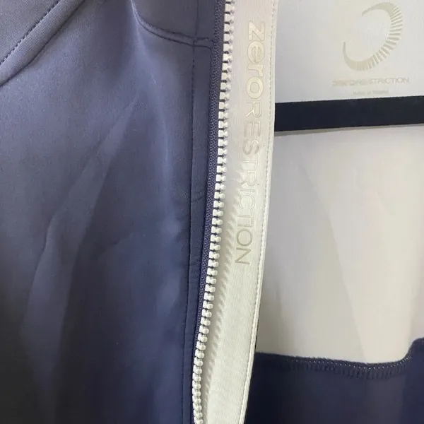 Zero Restriction Womens Full Zip Jacket Blue Light Blue Trim Size Small - Image 7