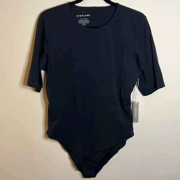 Everlane The Short-Sleeve Crew Neck Bodysuit - Bikini S - Image 5