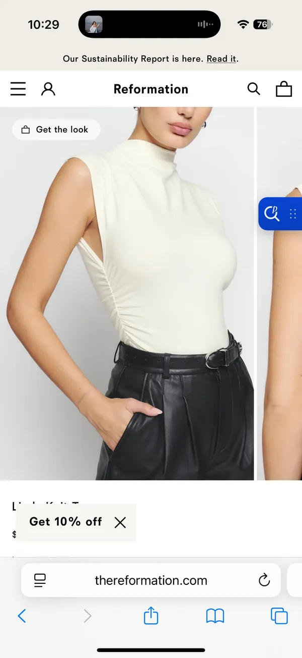 Reformation Lindy Knit Top - Image 2
