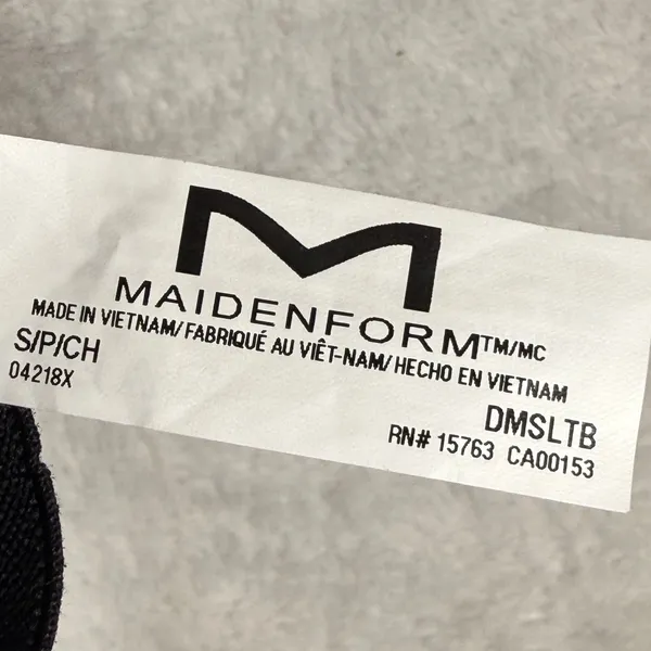 Maidenform Womens Black Stretch Lace Triangle‎ Bralette Wirefree DMSLTB S NEW - Image 4