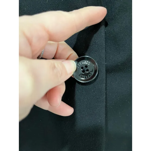 Express Black One Button Blazer Size 12 Career Office Professional - Image 5