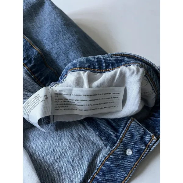 Abercrombie & Fitch The Dad Short High Rise Medium Wash Denim 22W - Image 4