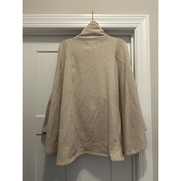 UGG Women's Charlynne Fleece Poncho Sweater Oatmeal Heather Beige Size XS S Cozy - Image 6