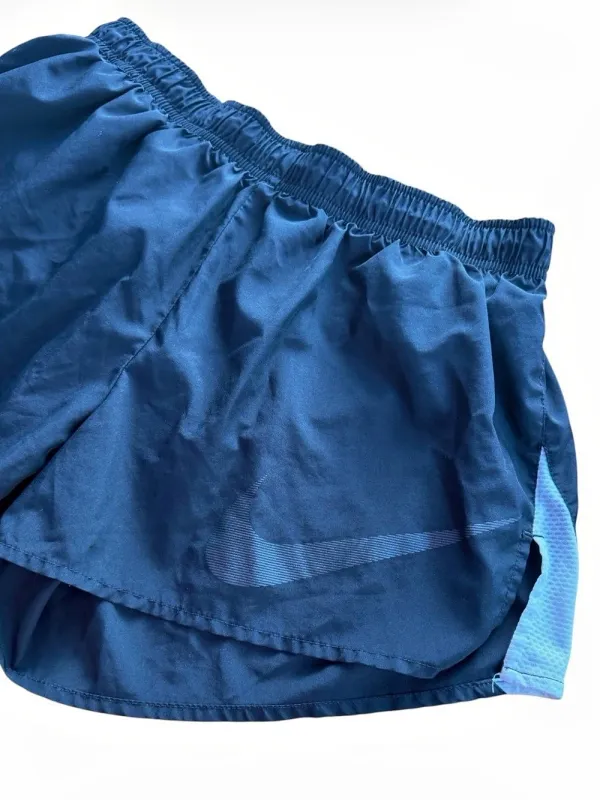 Nike Dri-FIT Womens Medium Black Running Shorts Elastic Waistband Drawstring - Image 4
