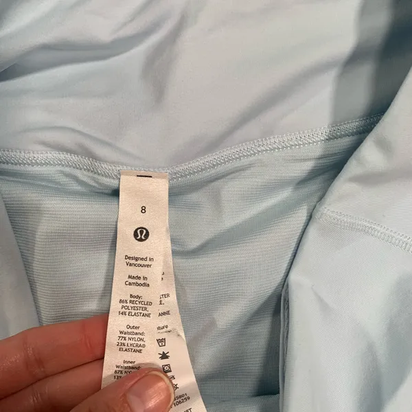 Lululemon Athletica Light Blue Athletic Shorts - Image 4