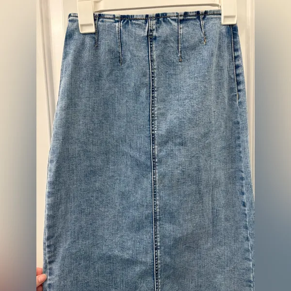 Stradivarius midi denim skirt - Image 2