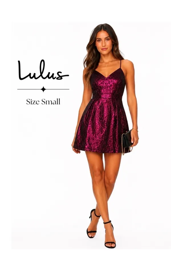 Lulus Magenta Mini Dress - Image 3
