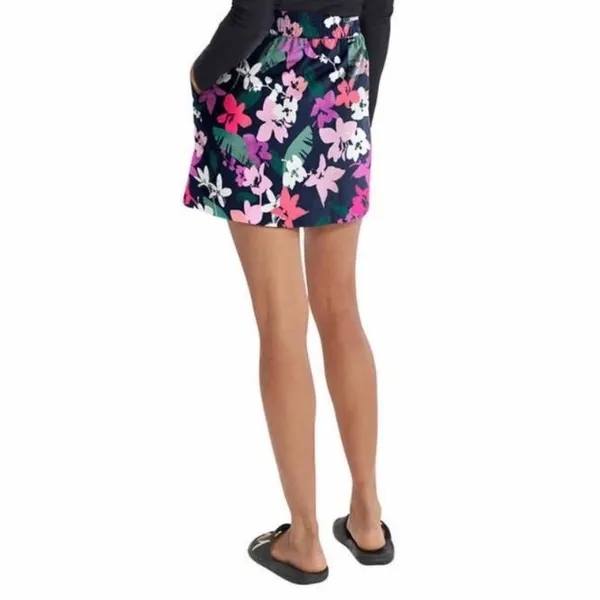 Speedo Womens Tropical Floral Swim Skort Navy Pink Small 800275901028‎ - Image 13