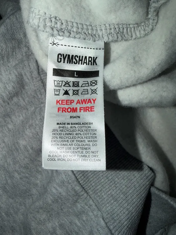 Gymshark Hoodie Grey - Image 4