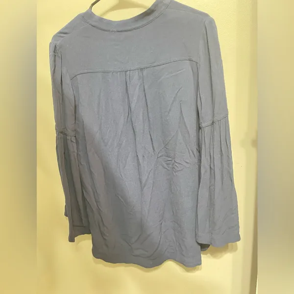 Free People Easy Girl‎ Bell Sleeve Henley Top XS - Image 3