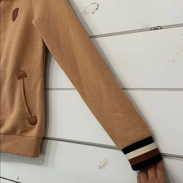 Wanakome Serita Hooded Sweatshirt Hazelnut Small - Image 8