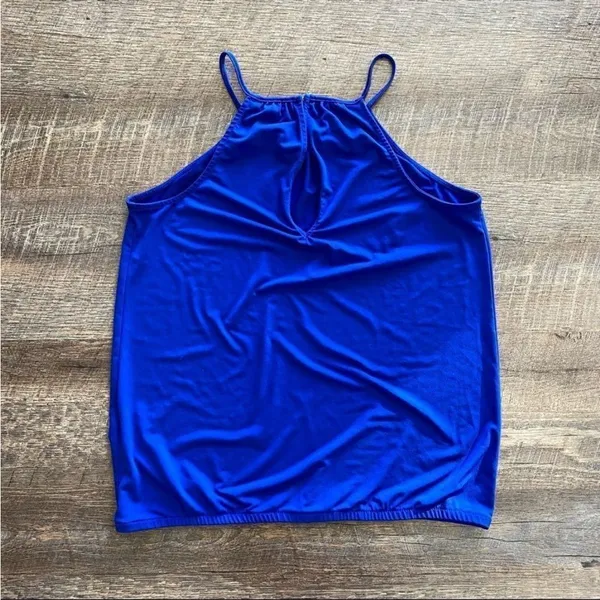 Express Blouse Royal Blue Sleeveless Small Office Preppy Bright Classy - Image 5