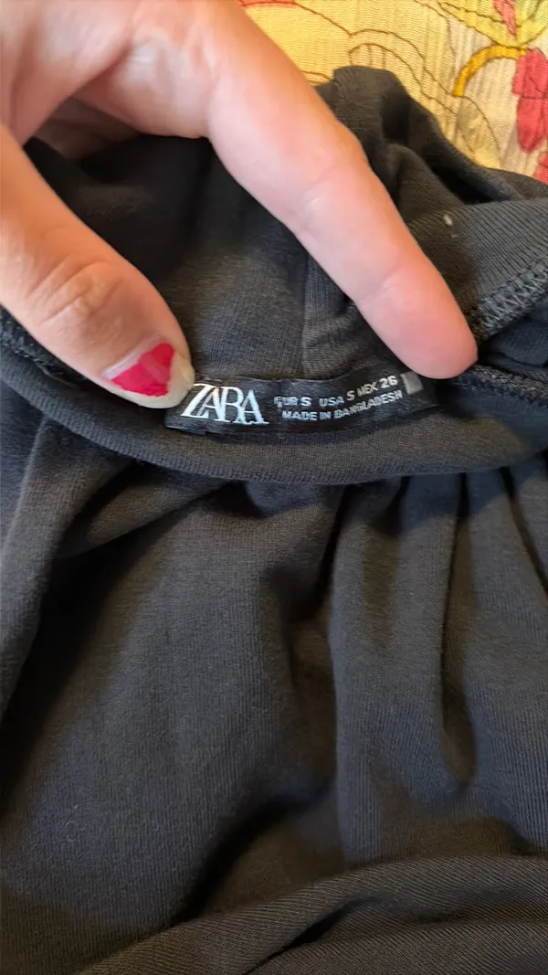 ZARA Long Sleeve Turtleneck Black - Image 4
