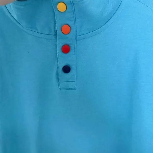 ALDI Blue pop over top Quarter Button Size L - Image 3