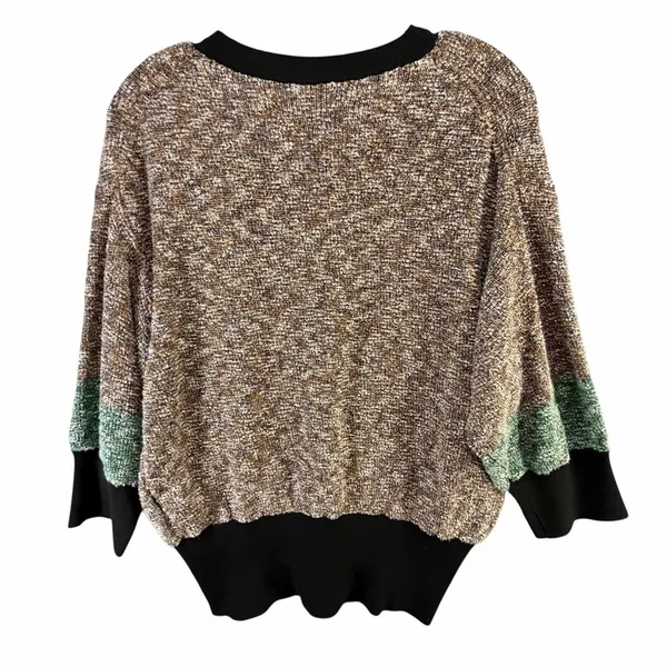 By Malene Birger Ansulta Sweater Womens S Brown Colorblock Italy Quiet Luxury - Image 6