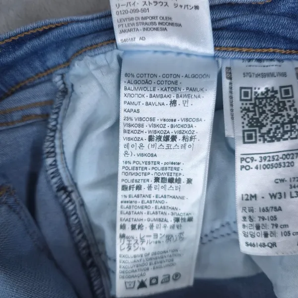 Levis Jeans Womens‎ 12M (33x32) Blue Classic Bootcut Denim Mid Rise Stretch Y2K - Image 8