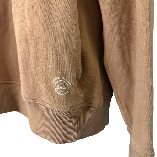Allbirds Tan Beige Hoodie Organic Cotton Hemp Tencel Sweatshirt Unisex Size L - Image 8