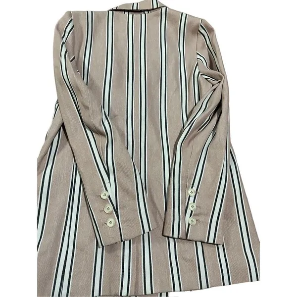 Free People Uptown Girl Blazer sz small‎ soft pink combo - Image 10