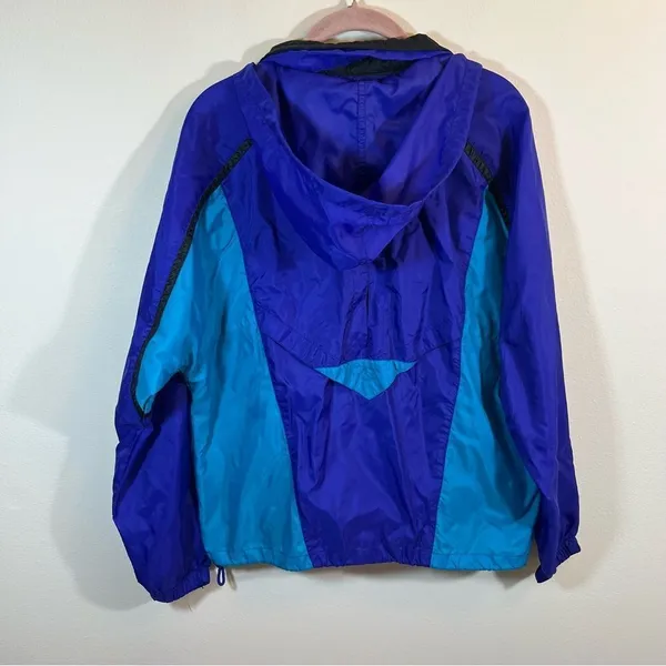 Vintage Nike Windbreaker Purple Blue Medium‎ Gray Tag - Image 10
