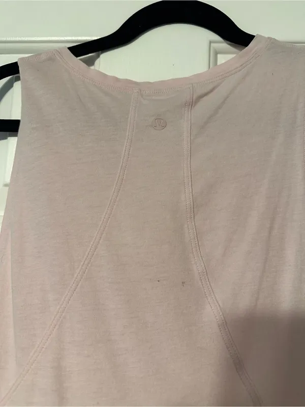 lululemon athletica Pale Pink Floral Graphic Cropped Tank - Image 7