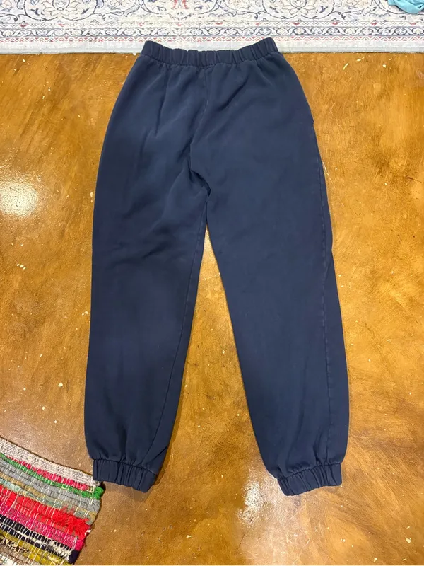 Brandy Melville Dark Navy Elastic Waist Joggers - Image 2