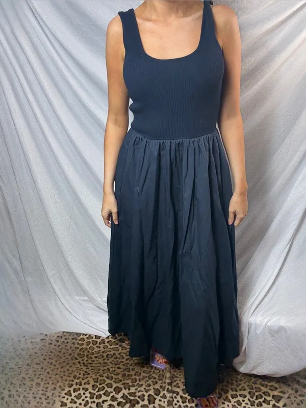 Moon River Croquette Tank Midi Dress - Image 3