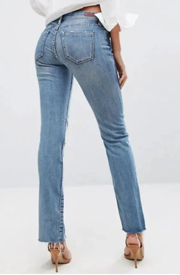 BLANK NYC two-tone split hem mid rise jeans - Image 5