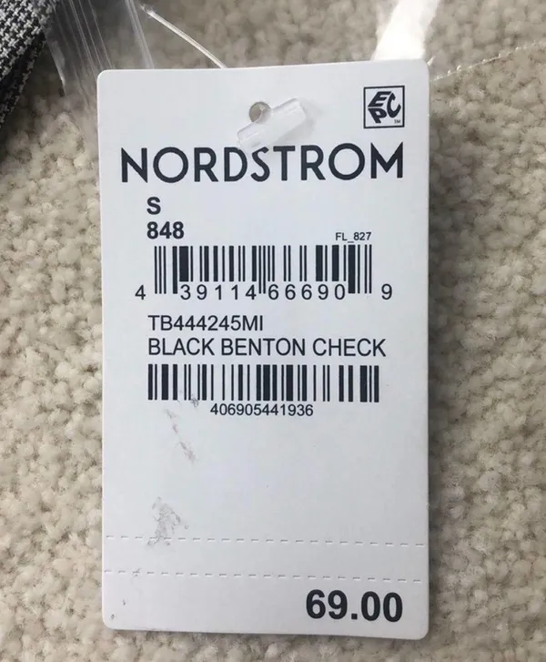 Treasure Bond: Black Benton Check Top - Image 6
