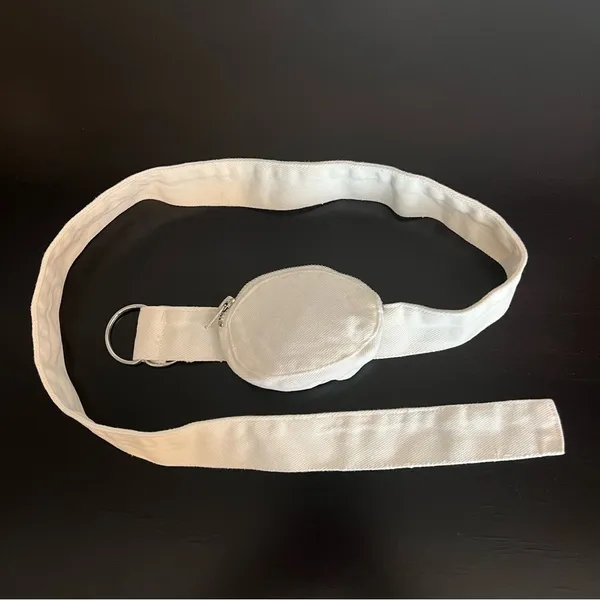 Mini Canvas fannypack Coin belt bag pouch , 45” long, 4.5”x1.5”wallet. NWOT - Image 2