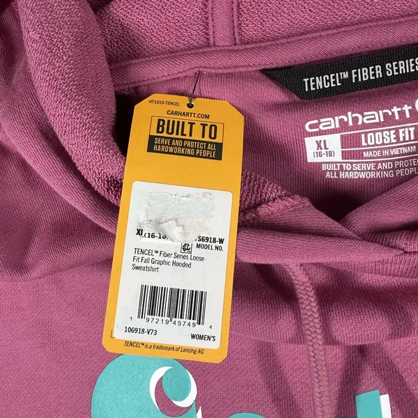 Carhartt Hoodie Womens XL‎ Tencel Fiber Series Loose Fit Sweatshirt Fall NWT - Image 10