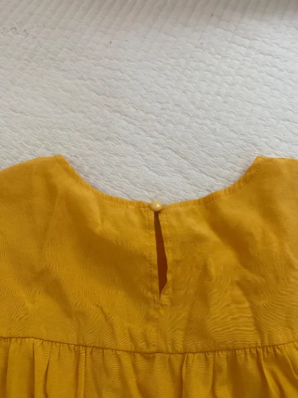 Yellow ruffle babydoll mini dress - Image 5
