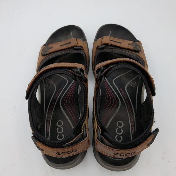 ECCO Yucatan Offroad Sandals Womens 40 US 9-9.5 Bison Brown Leather 069563-52524 - Image 5