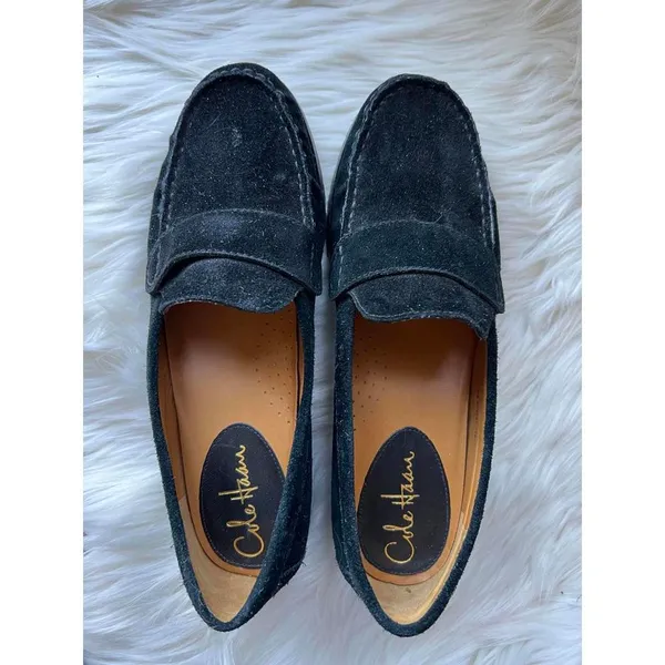Cole Haan Black Suede Loafers - Stylish and Comfortable size 7.5 - Image 2