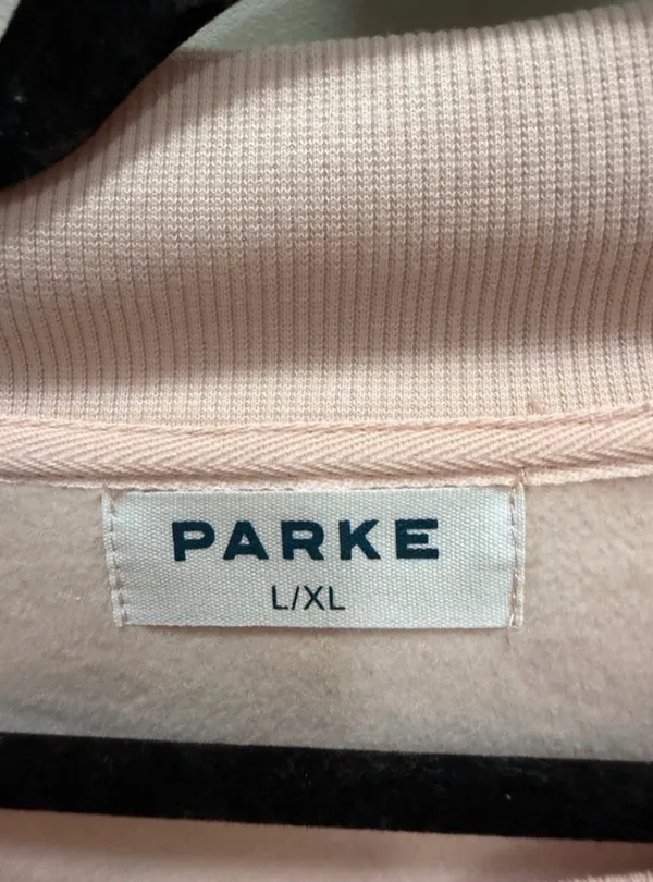 Parke Mocha + Rose Fall Cozies Varsity Mockneck. - Image 4