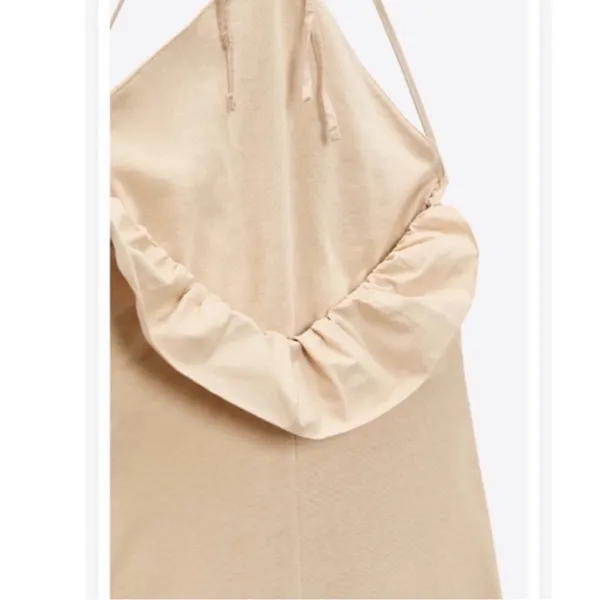🐚‎ ZARA TAN BACK TIE JUMPSUIT! - Image 6
