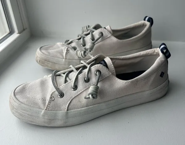 Sperry White Canvas Slip-on Casual Shoes - Image 2