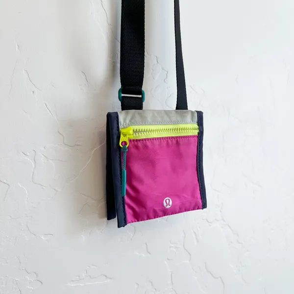 Lululemon | Ever Ready Crossbody Wallet‎ Bag Mini Nylon Pouch in Pink - Image 3