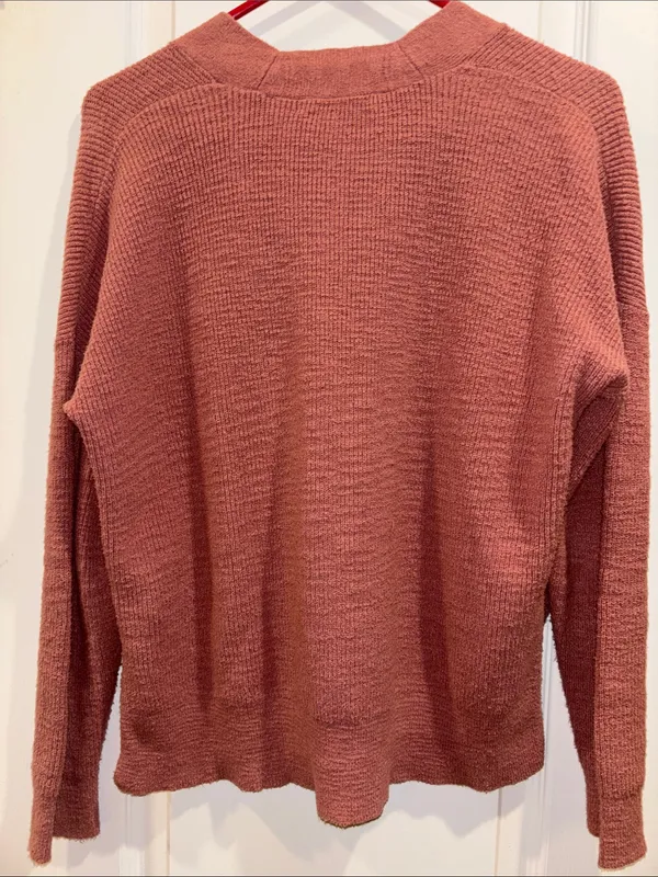 MADEWELL DUSTY ROSE BUTTON DOWN SWEATER OVERSIZED EXTRA SMALL
PRELOVED Pink Size XS - Image 3
