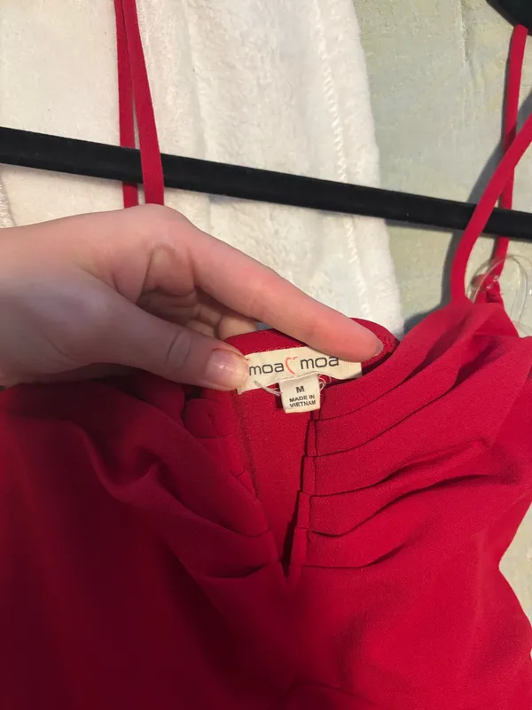 Moa Moa Red Jumper Boutique Dress - Image 3
