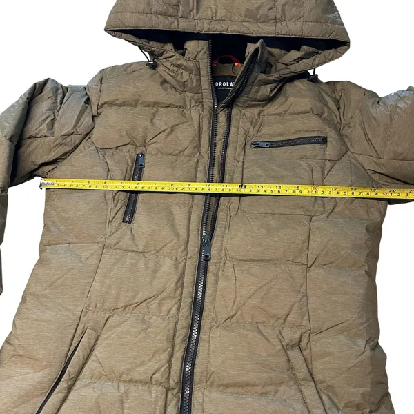 Orolay Slant Pocket Zip Up Puffer Down Coat Army‎ Green Hooded Winter Parka NWT - Image 10
