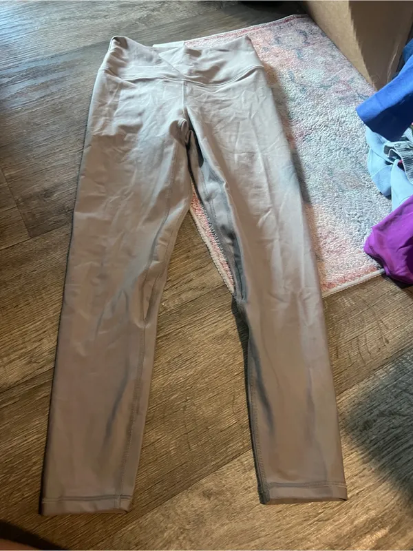 YPB High-Waist Light Taupe Leggings small short - Image 2